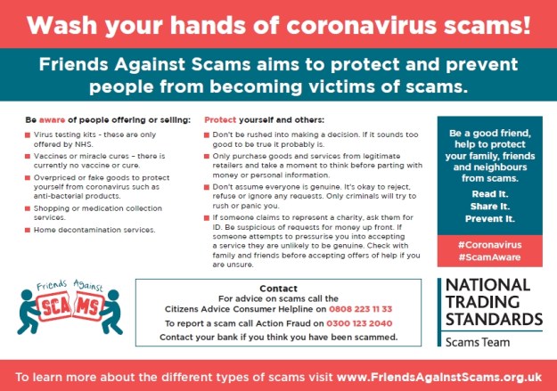 Scam awareness poster